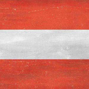 Distressed Austria Flag Fire TV Cube Skin